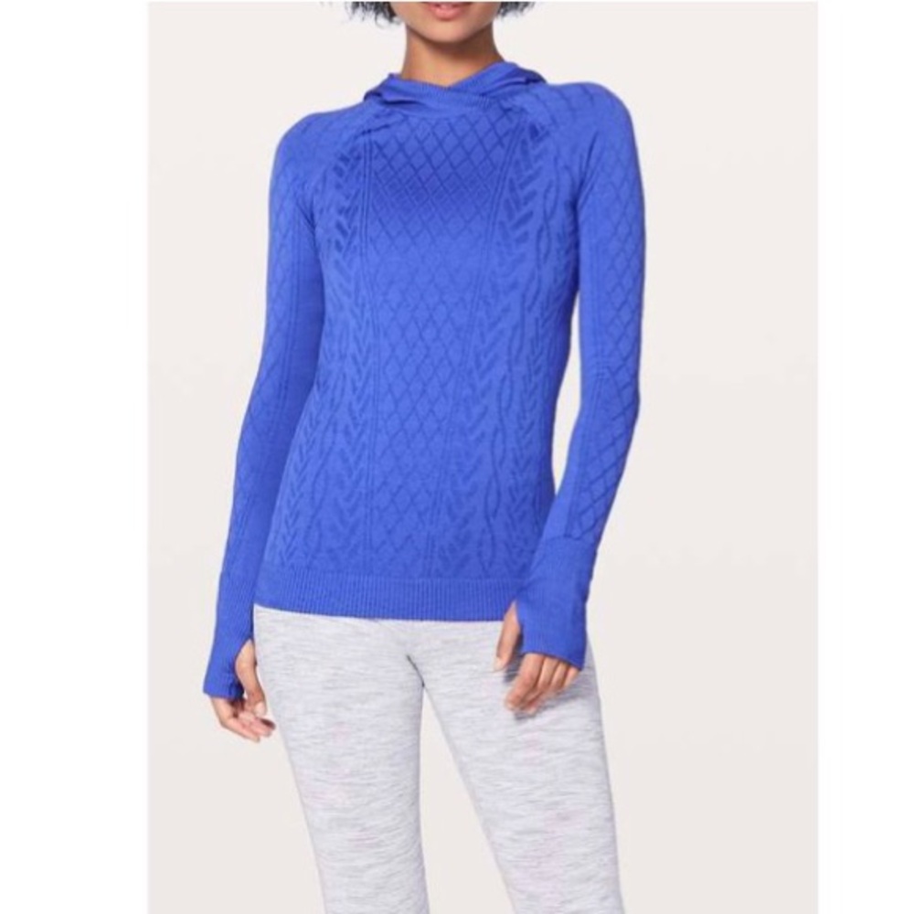 Lululemon Rest Less Hoodie Women’s Long Sleeve Activewear Top in Blazer Blue